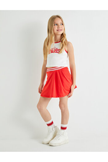 Koton Elastic Waist Mini Skirt
