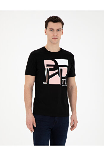 Pierre Cardin Siyah Slim Fit Tişört 50280964-VR046