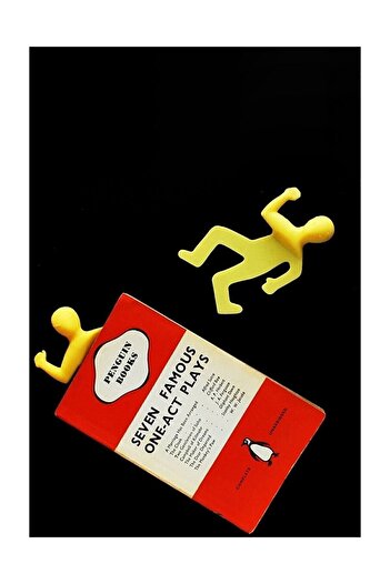 Bundeba Crushed Man Bookmark Bookmark Reading Bookcase Cabinet Accessory Bookmark