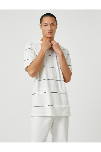 Koton Basic T-Shirt Crew Neck ριγέ