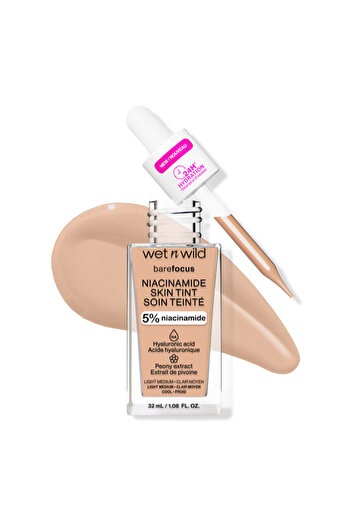 WET N WİLD WnW Bare Focus Niacinamide Skin Tint Light Medium Sand