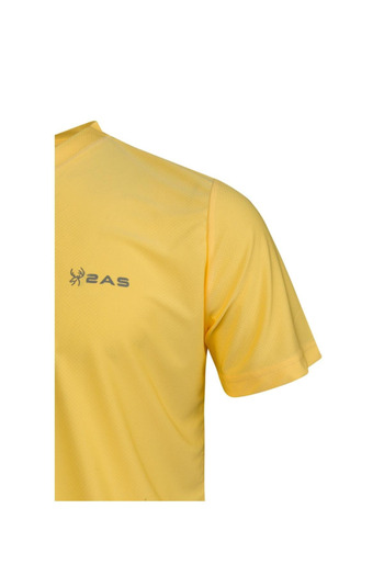2AS Κίτρινο T-shirt Elba με λαιμόκοψη
