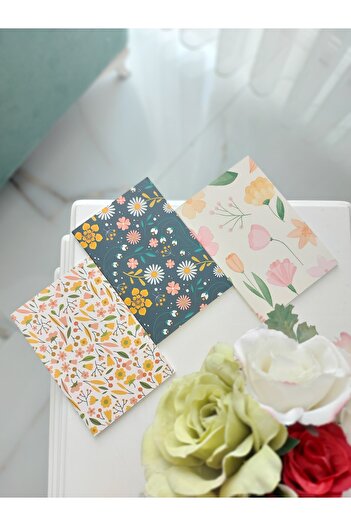 Hobbi Tasarım Caiet Trilogie Cu Linii și Motiv Floral Pentru Copertă Granulată