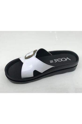 Voga 1721 White Comfort Casual Ανατομικές Παντόφλες