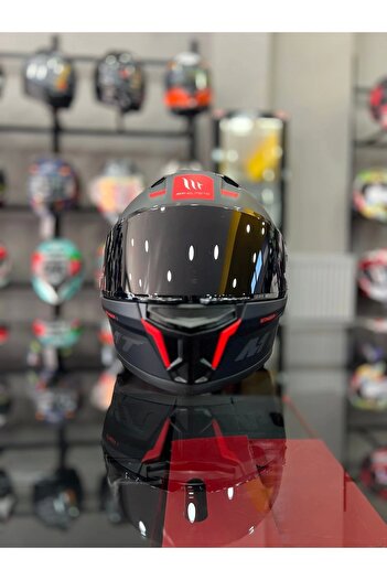 MT Helmets Stinger 2 Mat Siyah Şeffaf Vizörlü