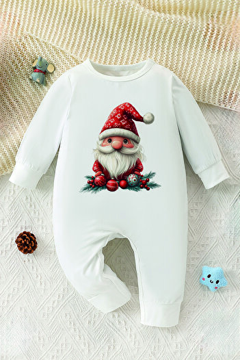 ADABEBEK Little Santa Printed Style Baby Romper 23158