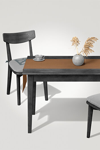MARİTSA Runner - Velvet Textured Series Cocoa Dertsiz (Stain-Resistant and Wrinkle-Resistant) Cover