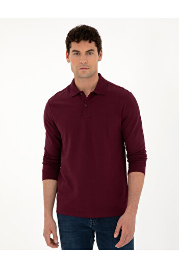 Pierre Cardin Bordo Slim Fit Basic Sweatshirt 50294438-VR014