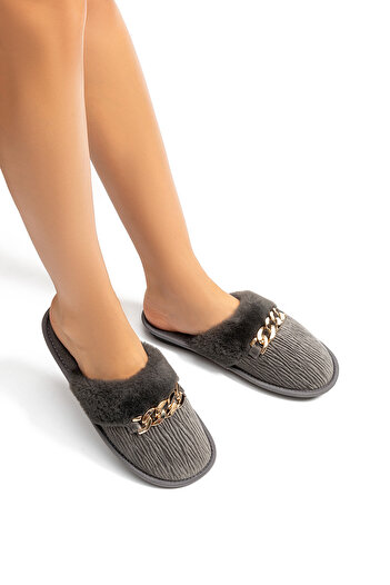 Twigy Gray Nora Women's House Slippers - Size 36/41