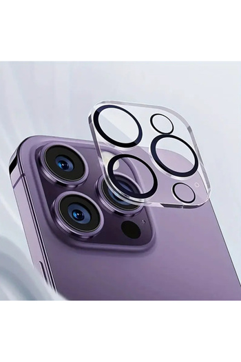 EDELFU iPhone 14 Pro Max & 14 Pro Transparent Full Covering Camera Protector Scratch, Shock and Water Resistant