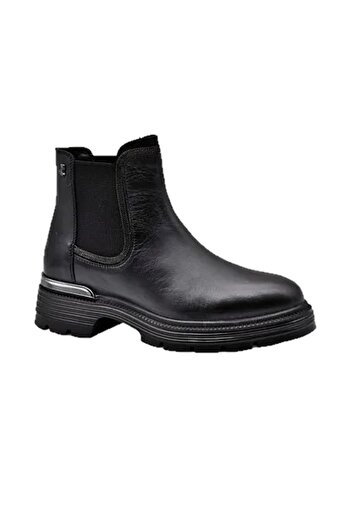 Venüs 2353518 Kışlık Siyah Deri Bot  - Venüs