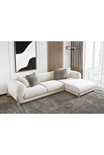 Oak House Beech wood Chanel beige chair size 77x80x85 cm