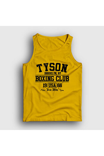 Presmono Unisex Yellow Boxing Club Mike Tyson Athlete157772tt