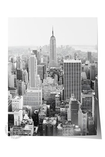 Postifull New York City Poster, Frameless Wall Poster, Vertical Wall Painting Comfort Series No: 108304