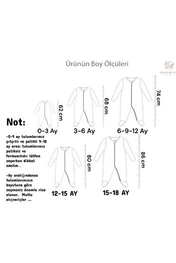 EXTRAÇARŞI Boys 9-18 Months Zippered Simba 3-Piece Single Jumpsuit Set