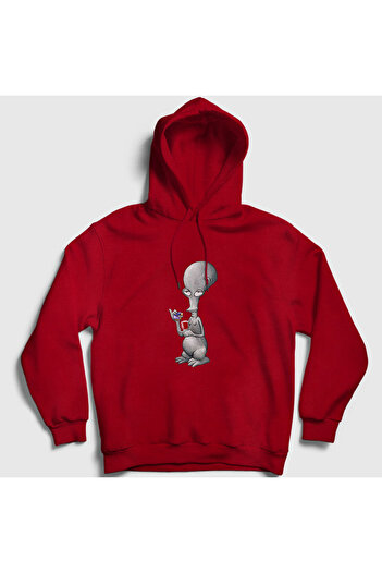 Presmono Unisex Red Alien Roger Smith Series American Dad Hooded Sweatshirt299287tt