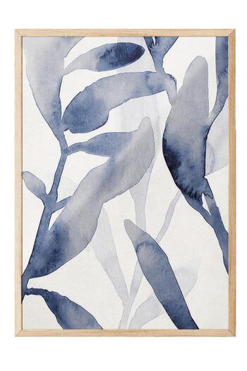 Postifull Aquatic Greenery No2 Framed Painting, Vertical Wall Painting Comfort Series No:108527