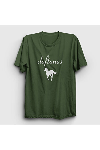 Presmono Deftones Unisex Khaki Horse T-shirt -380650tt