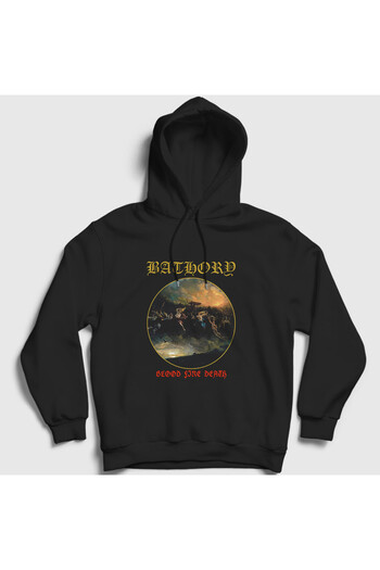 Presmono Φούτερ Unisex Black Blood Fire Death Bathory με κουκούλα 376788 ττ