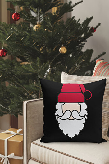 Filamente Christmas Themed Throw Pillow Cover / Christmas - Christmas Cushion Cover (Double-Sided Printed - Hidden Zipper)