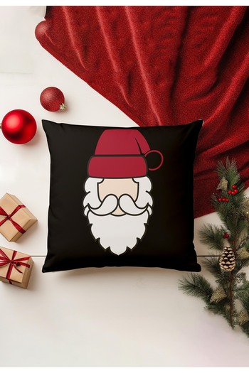 Filamente Christmas Themed Throw Pillow Cover / Christmas - Christmas Cushion Cover (Double-Sided Printed - Hidden Zipper)