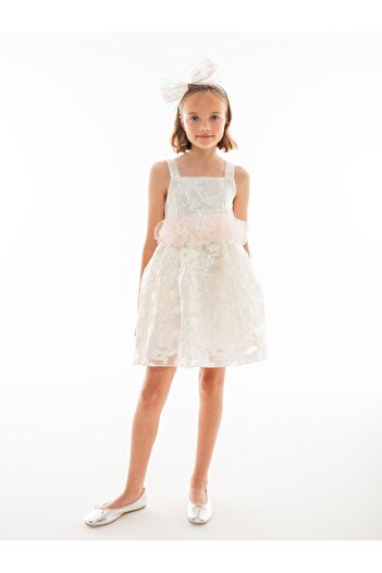 Lia Lea Bg Store Girl&#39;s Off White φόρεμα