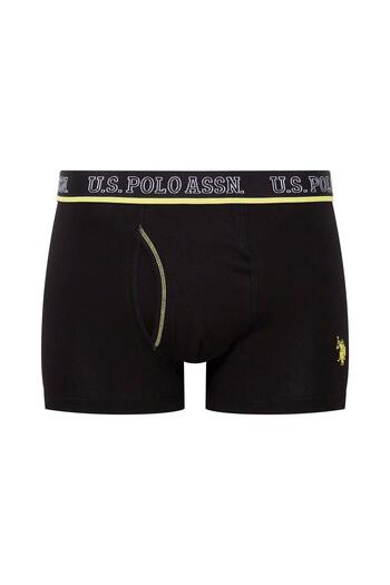 U.S. Polo Assn. Чоловічі бавовняні боксери з принтом поло, комплект з 3 штук, антрацит/сакс/чорний