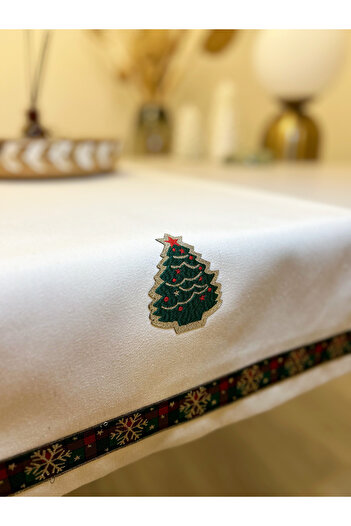 Filamente Christmas Themed Runner / 140X40 / Handmade / Stitched Stain-Resistant / Christmas Themed - Christmas Themed