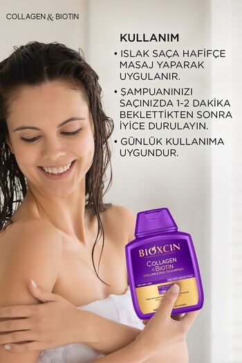 Bayer Collagen & Biotin Ekstra Hacim & Dolgunlaştırıcı Şampuan 300 Ml - 2 Li Avantaj Seti
