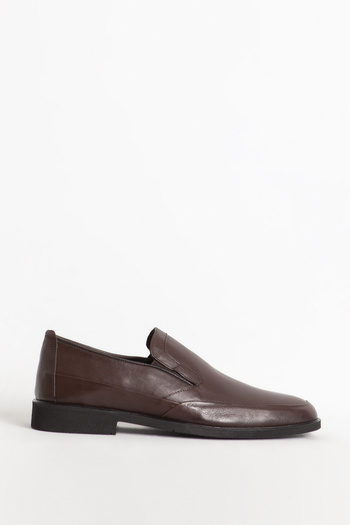 Dericlub Men's Comfort Classic Shoes Real Leather Br 02456 Brown