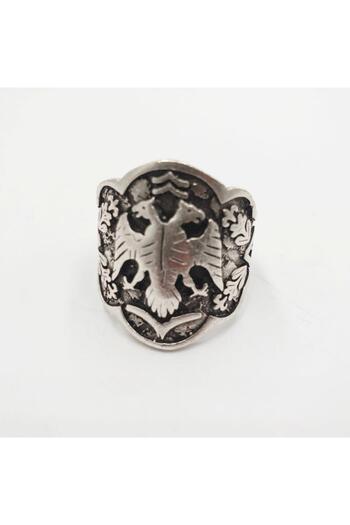 Sanalbolluk Double Head Eagle Men's Steel Ring