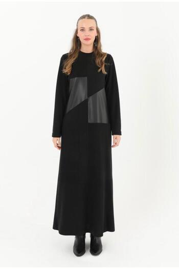 Puane Tirik0 Leather Detailed Dress