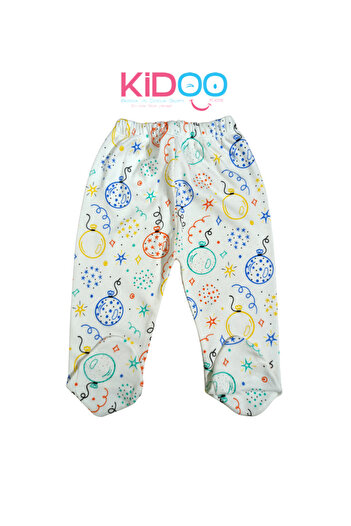 KİDOO BEBE Bebek Alt pijama  ayaklı 100% pamuklu
