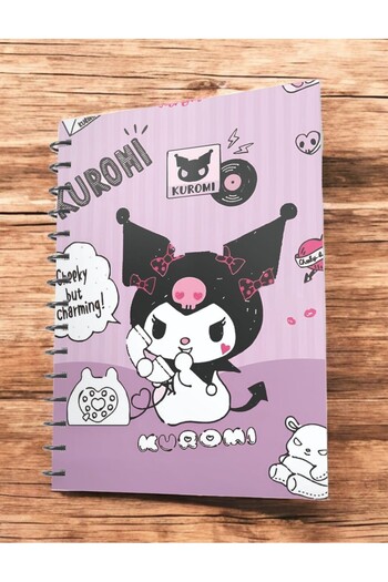 nihonwosekai Caiet Kuromi Sanrio Anime A5 cu spirală 50 de coli
