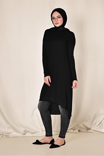 Alvina Silvery Tunic with Side Slips 4523