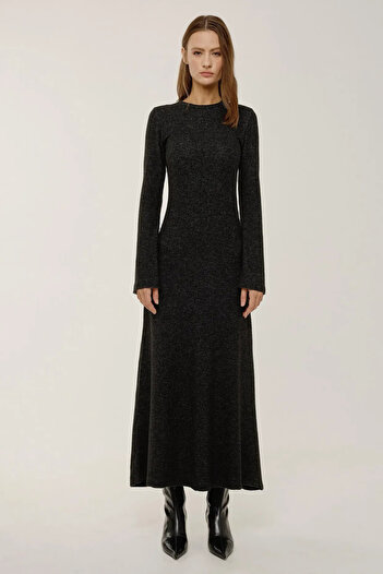 Hiccup Round Neck Print Maxi Dress