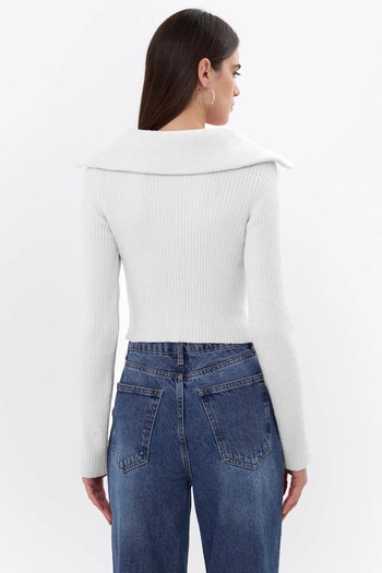 Hiccup Zippered Knitted Sweater