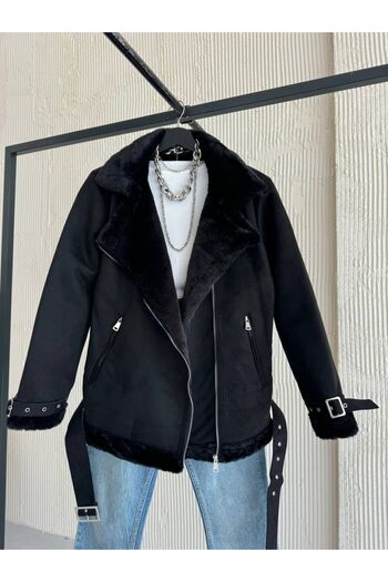 MyBella New Season Imported Suede Coat Trench Coat