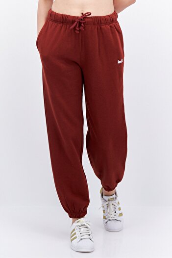 Levi's Women Drawstring Brand Logo Jogger Pants, Brown