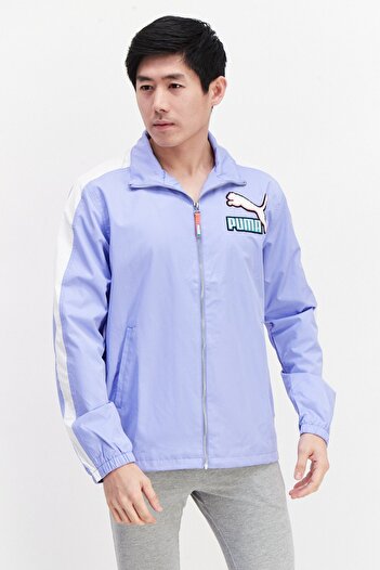 Puma Men Sportswear Fit T7 Long Sleeve Track Jacket, Lavender