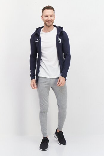 Puma Men Sportswear Fit Brand Logo Training Jacket, Grey