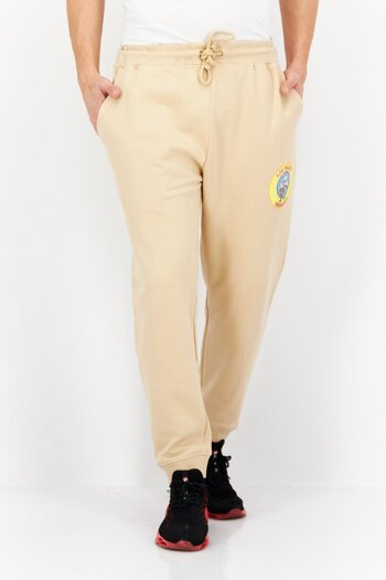 Breaking Bad Men Drawstring Graphic Print Sweatpants, Beige