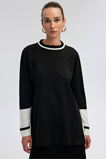 Touché Privé Color Blocked Stylish Knitwear Tunic