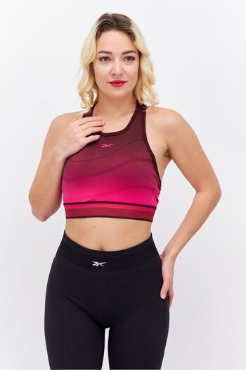Reebok Women Sportwear Fit Sleeveless Training Crop Top, Maroon