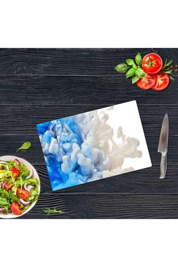 Saban Blue Smoke 30X40 cm Glass Cutting Board