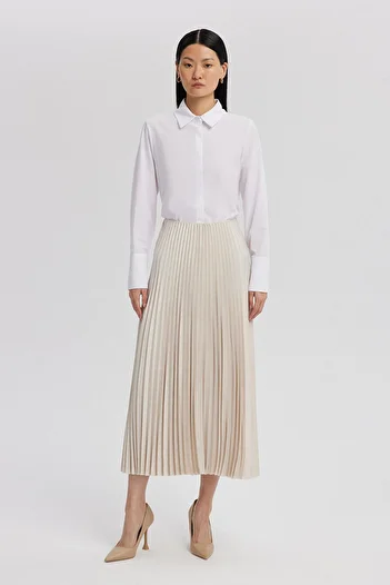 Touché Privé PLEATED SATIN SKIRT