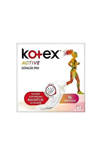 Kotex Active Pad 16 Pieces Long - Pack of 2