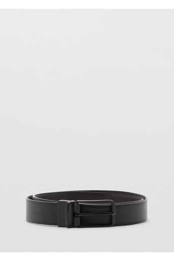 MANGO Man Saffiano Leather Belt