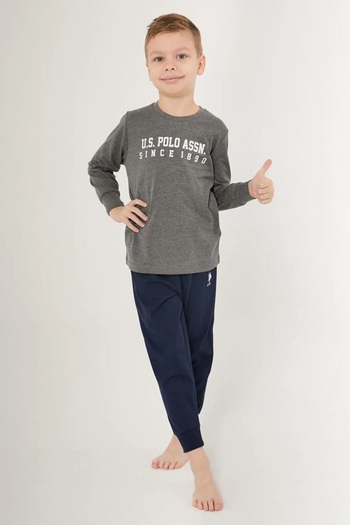 U.S. Polo Assn. Anthracite Boy's Long Sleeve Tracksuit
