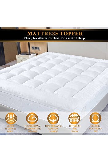 KOZZY HOME Luxury&Premium, Orthopedic 4 Corner Elastic 1000 Gr, Fluffy Mattress&Sleeping Pad.Pillow Case Gifted